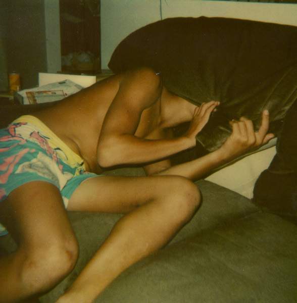 Brandon hiding from the camera