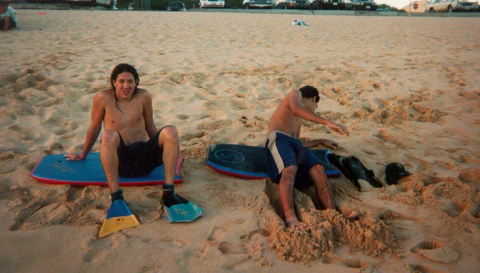 My babe on the left with the long hair.